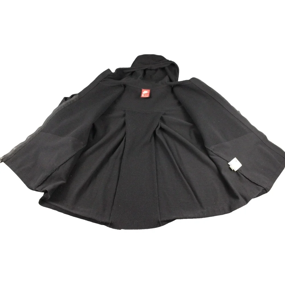 Nike Womens‎ Tech Knit Hooded Jacket Size Medium Black Full Zip 835641-010